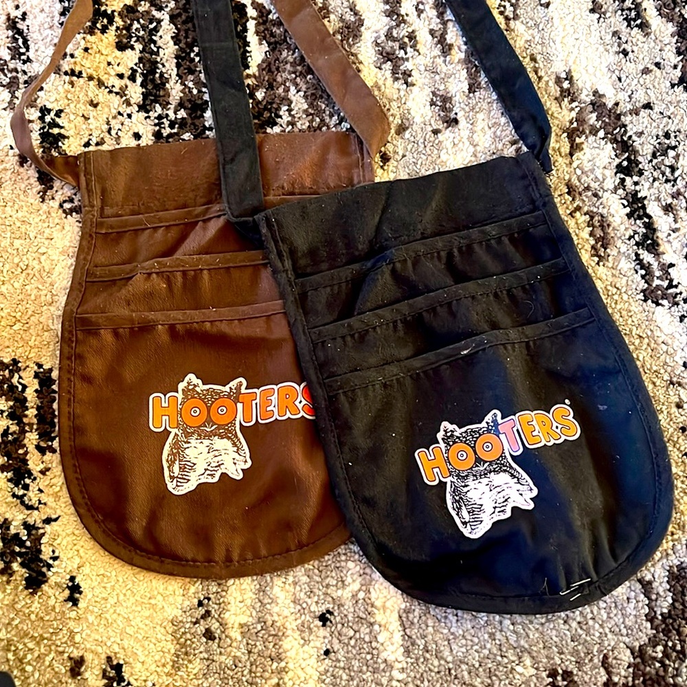 OLD hooters pouches. Black had small hole in bottom